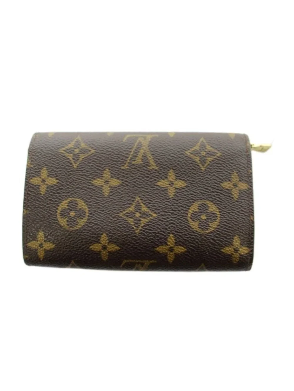 Louis Vuitton Portefeuille Tresor Monogram Wallet Bifold Coin Purse Brown